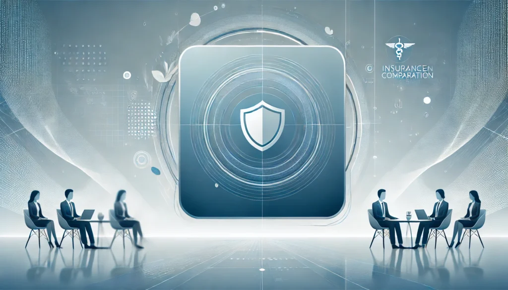 DALL·E 2024-07-15 15.53.53 - A professional and sleek background suitable for a presentation showcasing a logo for an insurance comparison website. The background should feature a